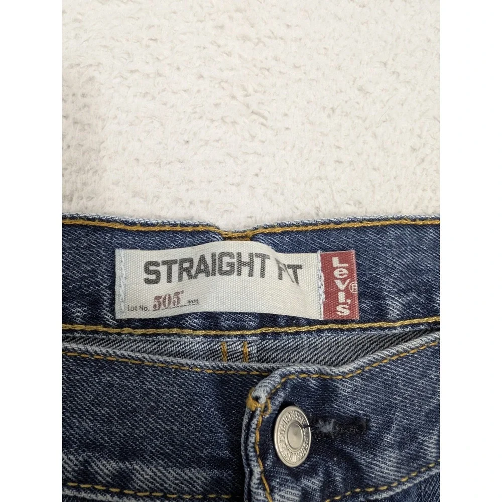 Vintage Levis 505 Jeans Mens 38x30 Blue Regular Straight Leg Med Wash‎